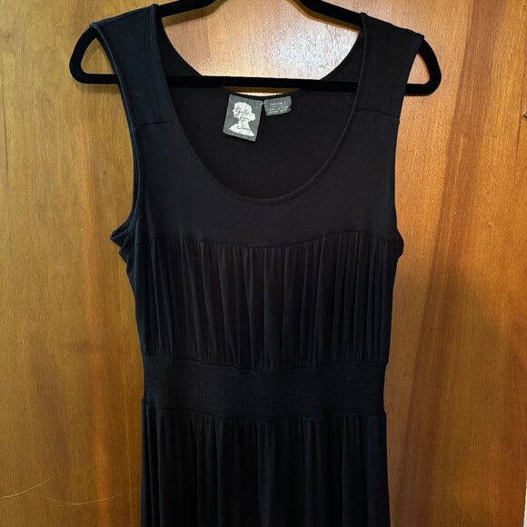 Anthropologie Girl from Savoy Annabel Black Midi Dress Size MP - Picture 3 of 7